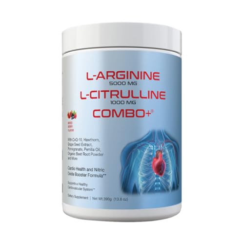 Cardio 911 Combo+ L-Arginine 5000mg & L-Citrulline 1000mg Drink Mix,