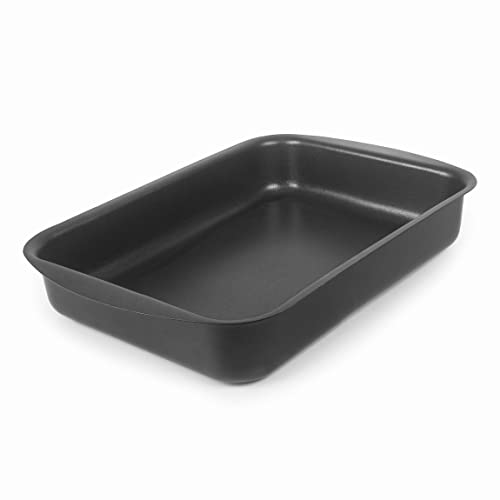Lacor - 15735 - Bandeja Horno, Fuente Rustidera Horno, Ecológica, Rectangular, Antiadherente, Libre de PFOA, Apta hasta 240 ºC, Aluminio de Máxima Calidad, 35 x 26 x 6.3 cm