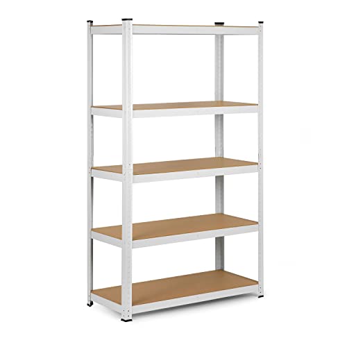 Humberg 4841 - Scaffale per carichi pesanti con 5 ripiani in MDF 150 x 75 x 30 cm