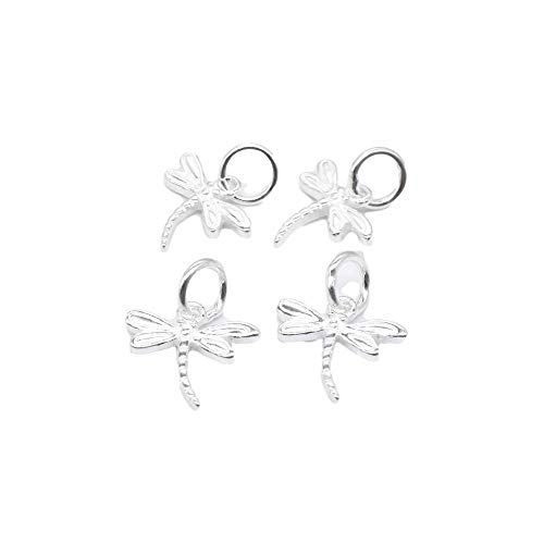 Dije de libélula pequeña de plata de ley para regalos únicos 1