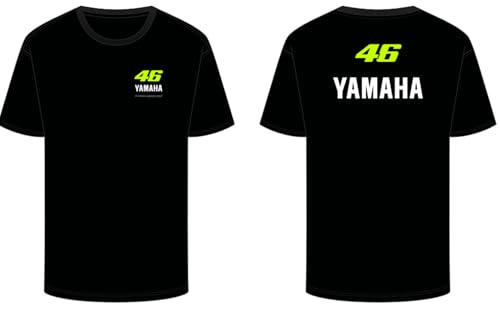 T-Shirt Valentino Rossi Yamaha Anti Deformation en Coton pour Passionne Moto
