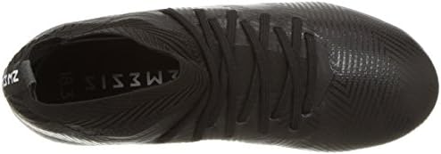 adidas Unisex-Kid's Nemeziz 18.3 Firm Ground Soccer Shoe, Black/Black/White, 11K M US Little Kid | Image 4