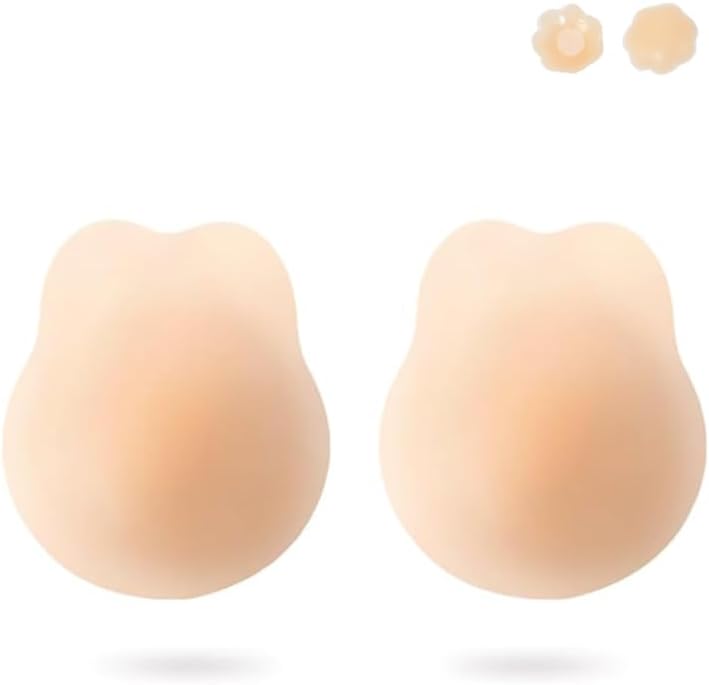 Sticky Bra Push Up, Invisible Adhesive Backless Strapless Silicone Bras Inserts Sticky Boobs