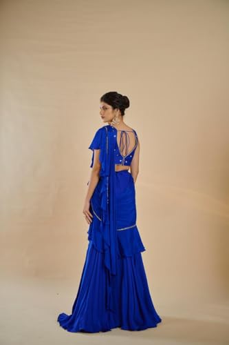Ropa de fiesta para mujer Indian 11368 estilo Drep corte estilizado 5