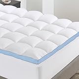 California Design Den King Mattress Topper, Thick Cooling Pillow Top Mattress Topper King for Restful Sleep, 900 GSM Fill, Breathable & Gentle on Skin
