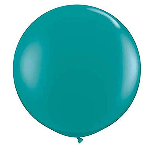 Pioneer Balloon Company, 43458 Latex Balloon, 3', Jewel Teal, 2/Pack