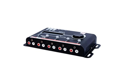 Soundfy SSP 2.4 Digital Signal Processor & Equalizer – 15-Band Graphic EQ, 12 Presets, Built-in Crossover for Car Audio Enhancement (SDF-CN-SP001NA)