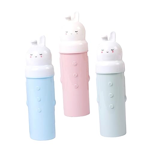 BEBEMOKO 3Pcs Cartoon Travel Toothbrush Holders Portable Washing Cups for Couples Durable Material Cute Design for Travel and Toothbrush Tumbler