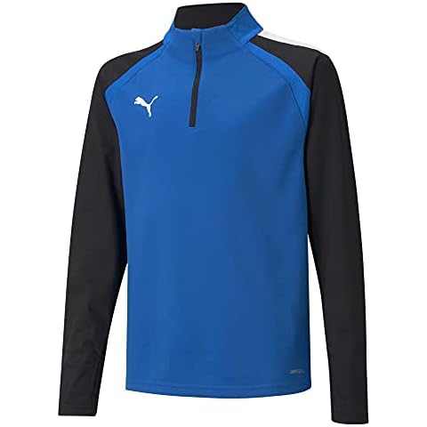 PUMA unisex-kinder Sweater, Electric Blue Lemonade-Puma Black, 176 Cover