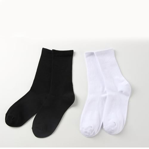 Women Men Cotton Crew Socks Breathable Anke Socks Solid Color Dress Socks Casual High Ankle Socks for Business,Casual3