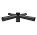 1000LED Quad 90 Degree Horizontal Tenon Adapter, Quad Spoke Bracket for 2.5 Inch Round Pole, Lighting Mounted Accessories for LED Shoebox Parking Lot Light, Street Light