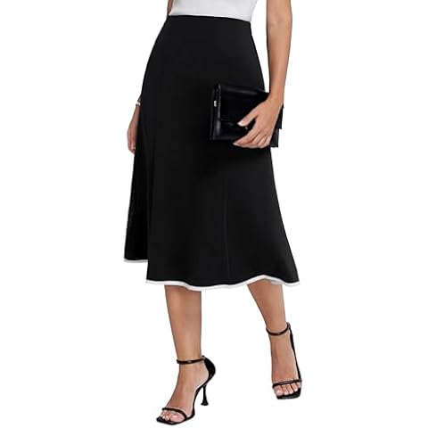 Belle Poque Vintage High Waist Midi Skirt Cover