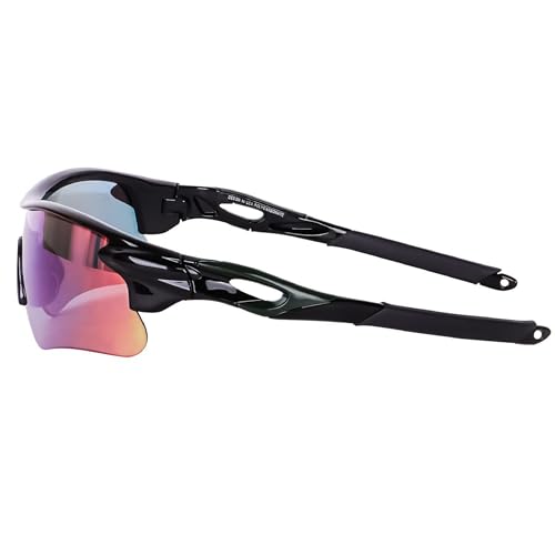 Image of Dervin Non Polarized Oversized Sports Sunglasses for Men Women, Outdoor Cricket Cycling Hiking Fishing Sunglasses