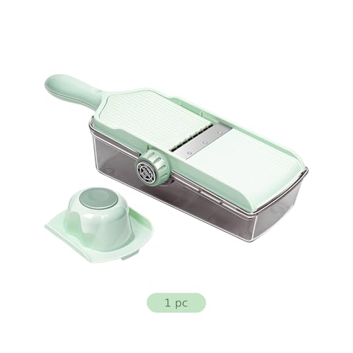 Mandolina Ajustable para Cocina Verde Lima miniatura 2