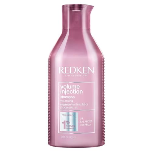 REDKEN | Volume Injection, Shampoo, For Flat/Fine Hair, Citric Acid, Adds Lift & Volume, 300 ml