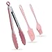Produktbild Küchen Grillzange Set - Silikon Zange Küche Grillpinsel Backpinsel Edelstahl Grill Zange mit Silikon Hitzebeständiger Griff Kitchen Tongs Servierzange für Kochen Grillen Buffet Salat