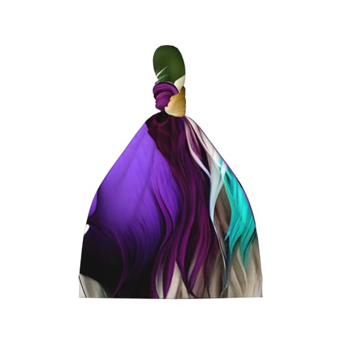 Newborn Baby Hat, Colorful Cow's Head Print Soft Top Knot Beanie Cap, Cute Baby Headwear for 0-6 Months