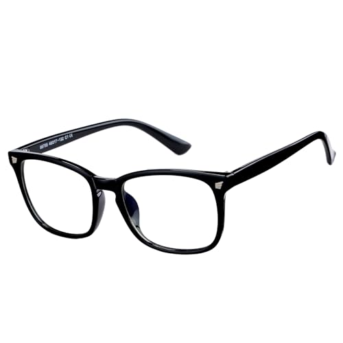 Image of Hycredi Kids Blue Light Blocking Glasses for Boys & Girls, Square Frame | Lightweight Eyewear For Daily Screen Time, Ideal For Computers, Gaming, Tablets And Phones With Comfortable Lenses
