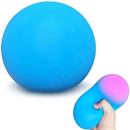 JIAHO Giant Squishy Stress Balls | For Adults, 4-Inch Jumbo, Sensory Balls