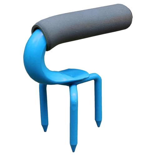 Herramienta de mano de garra de jardín - Rastrillo de mano resistente de acero - Mango ergonómico garra de jardín Herramientas de malezas resistentes a la corrosión para girar el suelo