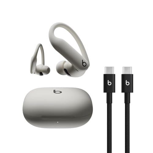 Beats Powerbeats Pro 2 Écouteurs Bluetooth sans Fil- Suppression du Bruit au USB-C Câble tissé (1,5m) - Quick Sand