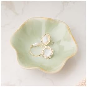 Ceramic Trinket Dish, Ring Tray, Decorative Jewelry Dish for Earr...