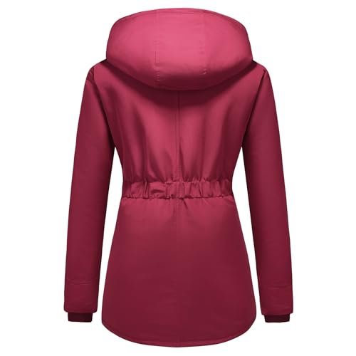 MODFUL Women's Warm Winter Coat Thicken Fleece Lined Parka Plus Size Jacket With Hood3