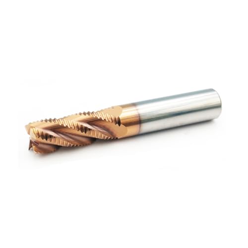 Image of HRC45 4Flutes Tungsten Solide Carbide Roughing End Mills for CNC Router Bit Wood Metal Cutter Mill Tool CNC milling Cutter Shank Dia 1 /2 inches(1pc, Shank Dia 1 /2 inch)