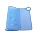 Silicone Baby Placemats for Children Kids Toddlers, Cute Stone Baby Placemats Travel with Raised Edge, Non Slip Surface, Waterproof, Portable, Easy to Clean, Dishwasher Safe, BPA Free, Blue