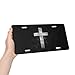 KOSUES Vintage Jesus Cross Aluminum License Plate 6 x 12 Inch Metal Car Front License Plate Cover Car Decor Accessory Novelty Vanity Decoration Tag with 4 Holes Gift for Men Women
