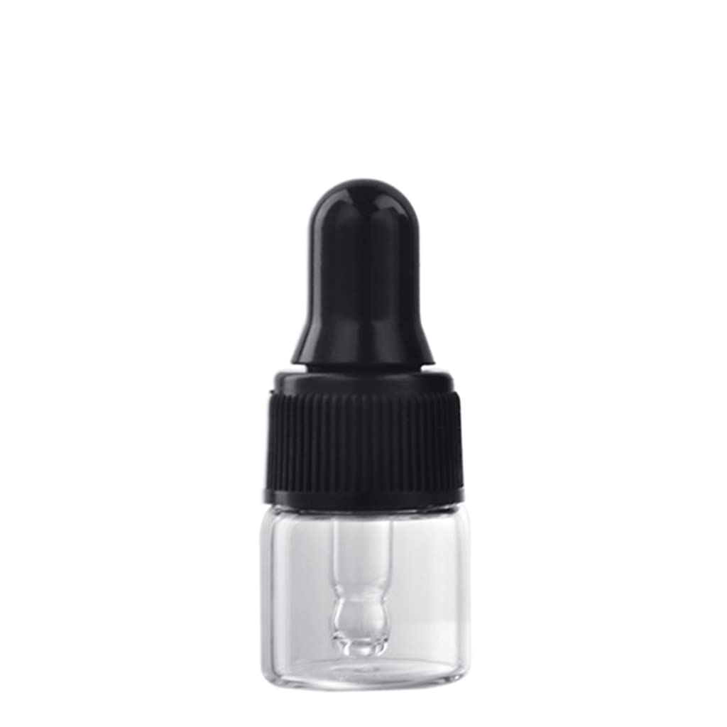 Lerpwige 1ml/2ml/3ml Refillable Clear Empty Glass Dropper Bottle Travel Liquid Dispenser for Essential Oil Essential Oil Bottle Holder