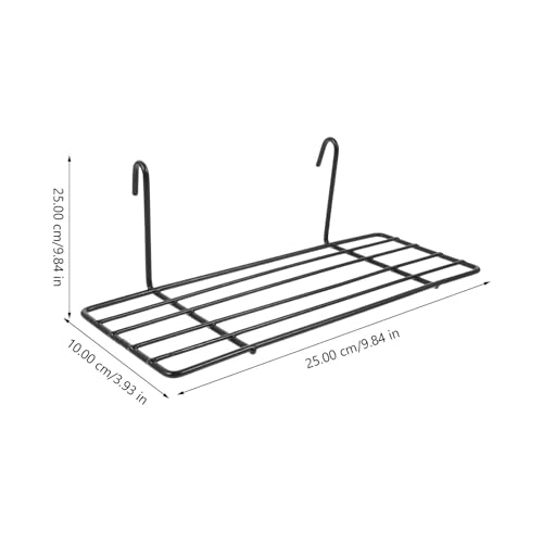 Image of balacoo Bird Tray Platform Rectangular Parakeet Platform Metal Bird Cage Perch for Parakeets Cockatiels Canaries Small Birds 9.84 X 3.93 X 3.14 in 2 Pack