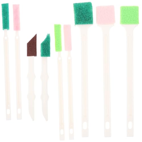 HIAKDOFT 9 Pièces Brosse de Nettoyage Petits Espaces Outil Polyvalent pour Rainures Fenêtres Joints Portes Bouteilles et Coins Difficiles Accès Poignée Ergonomique Solide