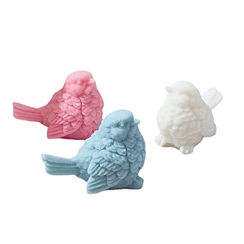 Molde de silicona para fondant con forma de pájaro miniatura 2