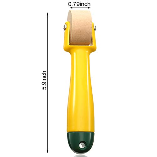 Image of Blulu 2 Pcs Quilting Seam Roller, Sewing Seam Wallpaper Roller with Easy to Grip Handle for Quilting, Sewing, Print, Ink, Wallpaper, Home Decoration