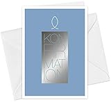 INKL. UMSCHLÄGE: Im Set enthalten sind hochwertige weiße, nassklebende Umschläge mit spitzer Klappe.