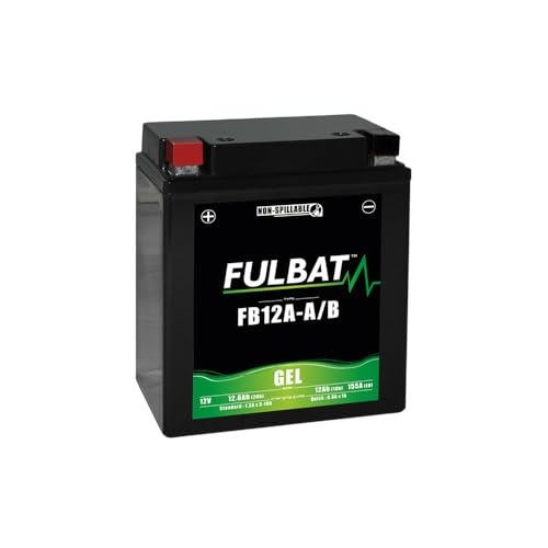 Fulbat - Batteria Moto GEL FB12A-A/B GEL /YB12A-A/B FULBAT SLA impermeabile 12.6AH 155 AMPS
