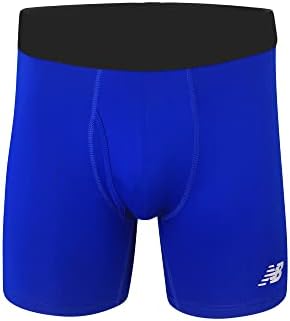 New Balance Men's Performance Boxer Briefs with Fly, Breathable Stretch Underwear, Moisture Wicking, Soft Waistband (3 Pack) - View 6
