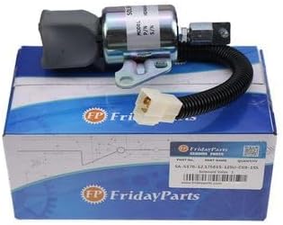 Fuel Shutoff Solenoid SA-5176-12 1756ES-12SUC5B1S5 12V — Compatible With Kubota Engine Fits D722 D902 Z482 — Aftermarket Replacement