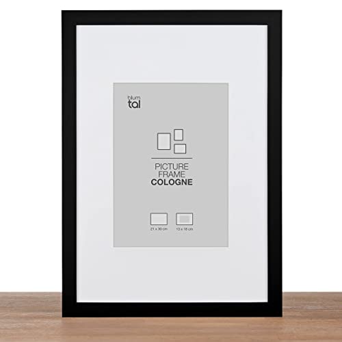 Artissimo Bilderrahmen 30x40 Cm Mit Passepartout Für A4 - Weißer Echtholzrahmen