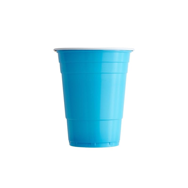 Blue Plastic Reusable Colourful Cups Set for Occasional Party, Strong Reusable Glass, Leakproof, Recylable, Great for Water, Juices, Milk & More, Party & Event Supplies (Set of 10pcs)