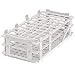 BrandTech 4340020 Test Tube Rack, Polypropylene, White, 40 Tubes up to 20 mm Dia; 5/PK
