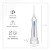 ToiletTree Products Oral Irrigator by Poseidon Portable and Cordless Water Flosser (w/Charging Cradle, White)