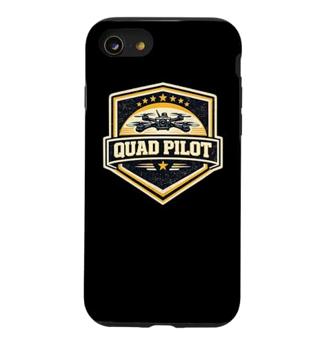 Carcasa para iPhone SE (2020) / 7/8 Quad Pilot FPV Drone Racing Vintage Badge Military Gift