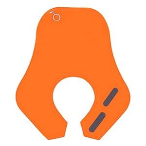 Beaupretty Silicone Hair Cutting Collar Waterproof Anti Static Adjustable Short Barber Cape Non Slip Neck Wrap for Haircut Hair Dye Hair Dressing (Orange)