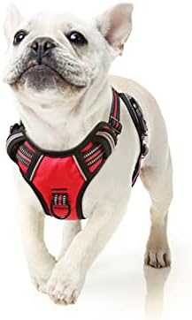 HEELE Dog Harness, Dog Harness for Small Medium Large Dogs No Pull Adjustable Padded Reflective Harness with Handle for Walking Training, Dog Harness Camouflage, Camo Khaki, S