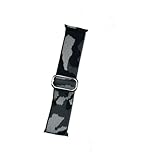 LMNJIUVD Compatible With Watch Band 45mm 44mm 42mm 49mm 38mm 40mm 41mm Nylon Watchband Bracelets For Iwatch Series 9 8 7 6 5 4 Band(Black camouflage,42mm44mm45mm49mm)