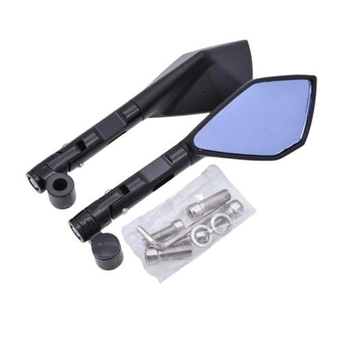 Retrovisor de moto ajustable con rotación completa para manillar universal 6