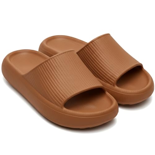 Chinelo Slide Nuvem Feminino Conforto Leve e Macio Antiderrapante 911-GG (Caramelo, 37-38)