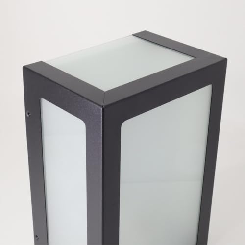 Arandela Alumínio 5 Vidros Focos Externa Interna Muro Parede Jardim E27 Branca, Preta ou Marrom (MAR